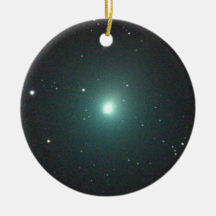 Adorno De Cerámica Cometa de Navidades verdes 46P/Wirtanen