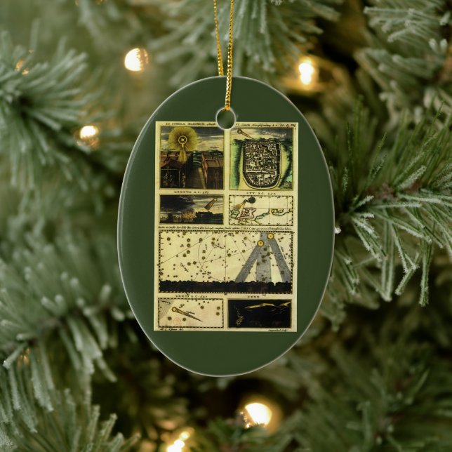 Adorno De Cerámica Cometas teatros de Stanislaw Lubieniecki (Árbol)