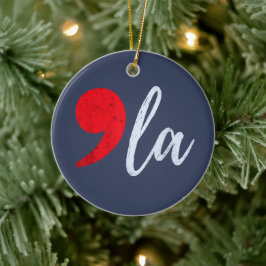 Adorno De Cerámica Comma La Kamala Harris 2024 Presidente Funny