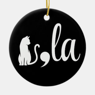 Adorno De Cerámica Comma La Kamala Harris - Madre del gato por Kamala