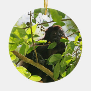 Adorno De Cerámica Cómo comer un mono en la jungla
