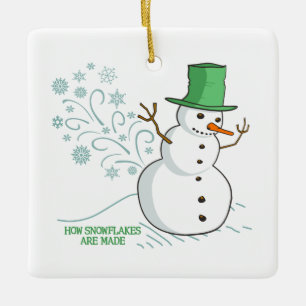 Adorno De Cerámica Cómo hacer copos de nieve