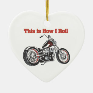 Adorno De Cerámica Cómo Rueda (Motocicleta)