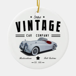 Adorno De Cerámica Compañía de automóviles Jaguar del vintage