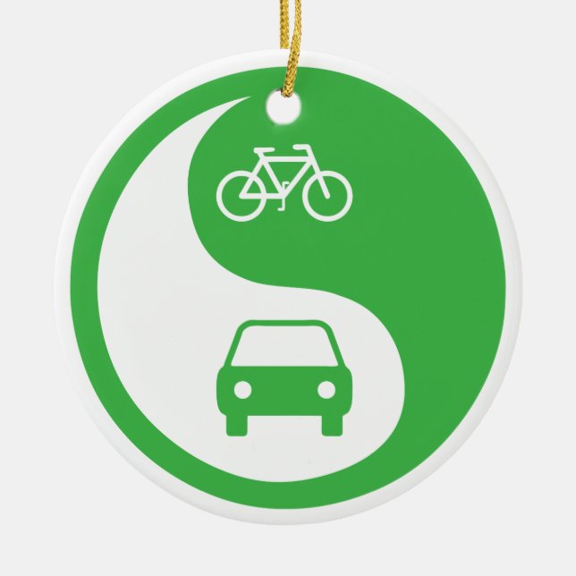 Adorno De Cerámica Compartir el camino Yin Yang (Frente)