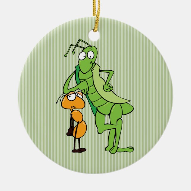 Adorno De Cerámica Compinches del insecto (Frente)