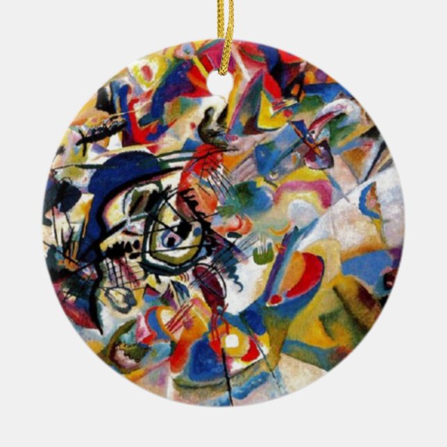 Adorno De Cerámica Composición VII de Kandinsky (Frente)