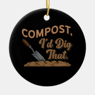 Adorno De Cerámica Compost para Jardinería