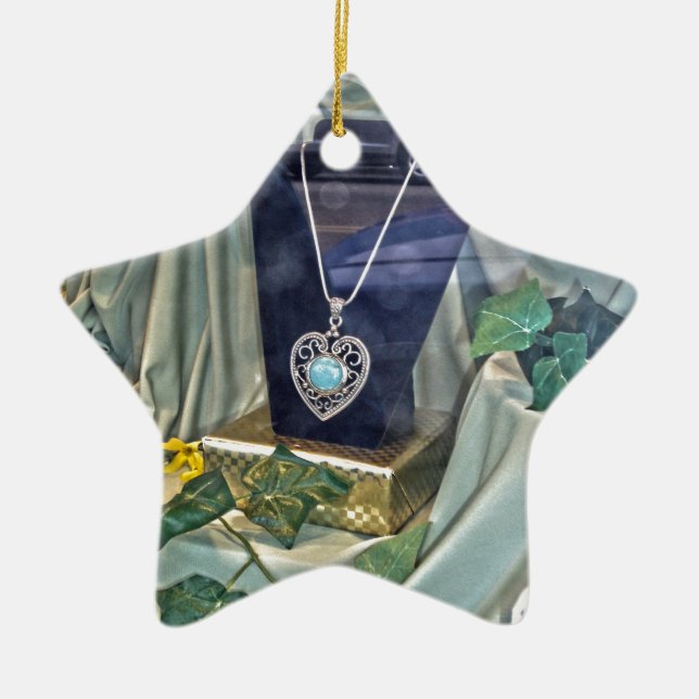 Adorno De Cerámica Compras de ventanas (Frente)