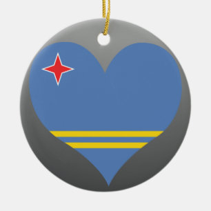 Adorno De Cerámica Compre la bandera de Aruba