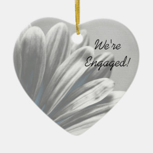 Adorno De Cerámica Compromiso con los resaltados florales de color az