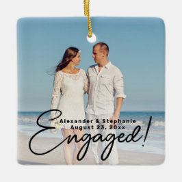 Adorno De Cerámica Compromiso de guión comprometido Foto de doble car