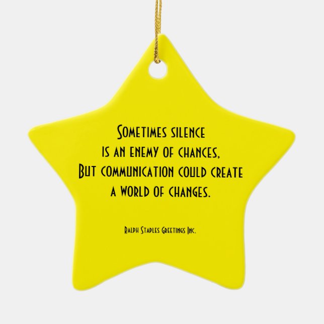 Adorno De Cerámica comunicación (Frente)