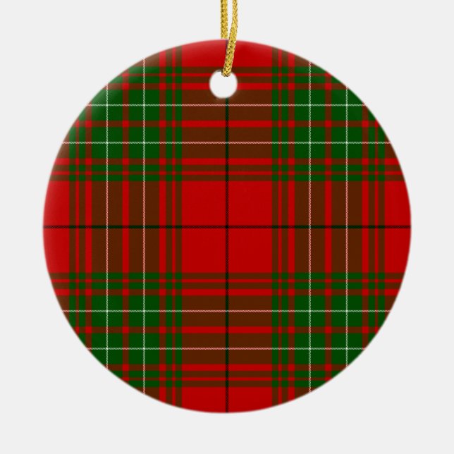 Adorno De Cerámica Comyn tartan red green plon (Frente)