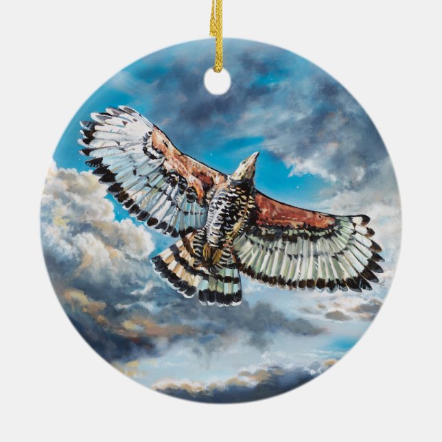 Adorno De Cerámica Con alas como águilas - (Atrás)