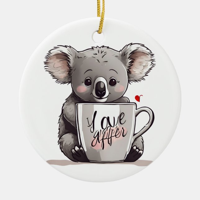 Adorno De Cerámica con amor (Frente)