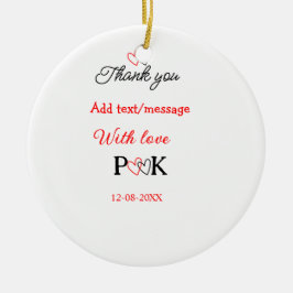 Adorno De Cerámica Con amor agregar letra del nombre de la pareja gra