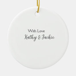 Adorno De Cerámica Con amor añadir pareja boda simple