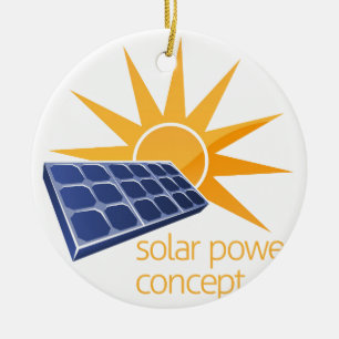 Adorno De Cerámica Concepto de la energía solar