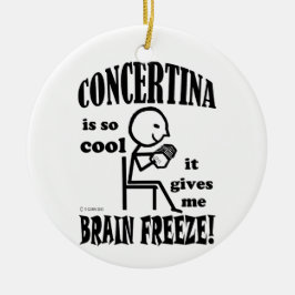 Adorno De Cerámica Concertina, congelación cerebral
