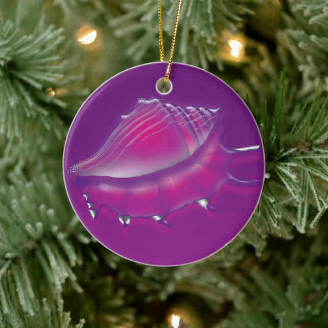 Adorno De Cerámica Concha (Árbol)