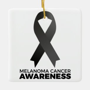 Adorno De Cerámica Conciencia sobre el cáncer de melanoma