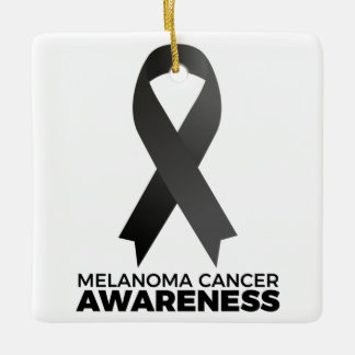 Adorno De Cerámica Conciencia sobre el cáncer de melanoma