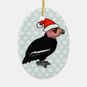 Adorno De Cerámica Cóndor de California del navidad