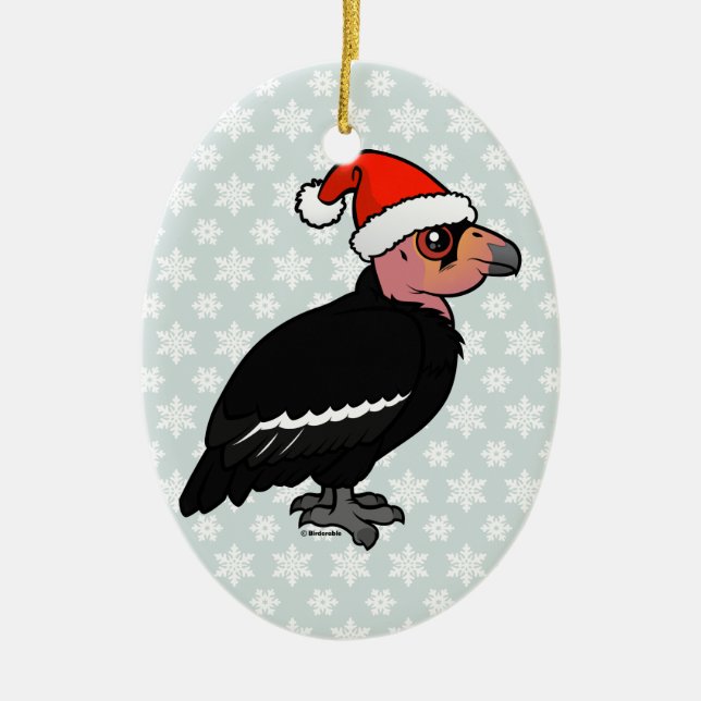 Adorno De Cerámica Cóndor de California del navidad (Frente)