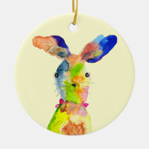 Adorno De Cerámica Conejito de Pascua lindo