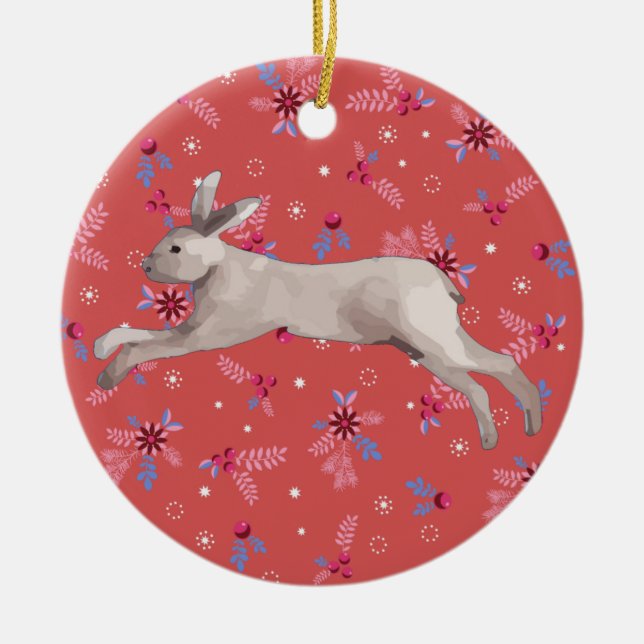 Adorno De Cerámica Conejo acuático (Frente)