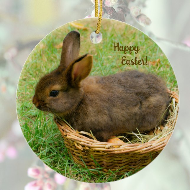 Adorno De Cerámica Conejo bebé lindo - conejo de Pascua (Subido por el creador)