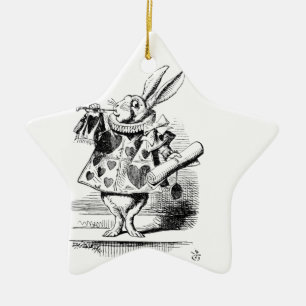 Adorno De Cerámica Conejo blanco