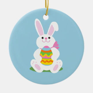 Adorno De Cerámica Conejo de Pascua