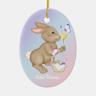 Adorno De Cerámica Conejo de Pascua