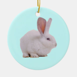 Adorno De Cerámica Conejo Kawaii Lindo