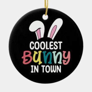 Adorno De Cerámica Conejo más frío de la ciudad Conejo Conejo Conejo 
