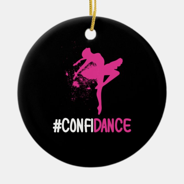 Adorno De Cerámica Confianza - Baile y regalo de baile para los baila (Frente)
