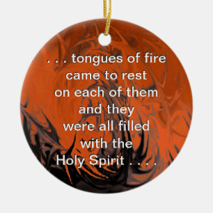 Adorno De Cerámica Confirmación (llamas del baile)