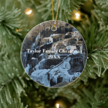 Conmemoración de cascada de nieve de Navidades per