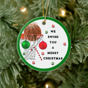 Adorno de cerámica conmemorativo de baloncesto 202