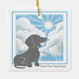Adorno de cerámica conmemorativo para perros - Duc