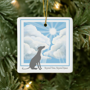 Adorno de cerámica conmemorativo para perros - gal