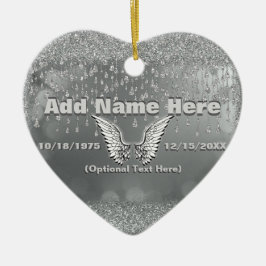 Adorno De Cerámica Conmemorativo - rasgones de la plata