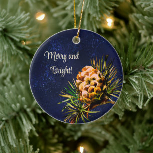 Adorno De Cerámica Cono de arco rústico