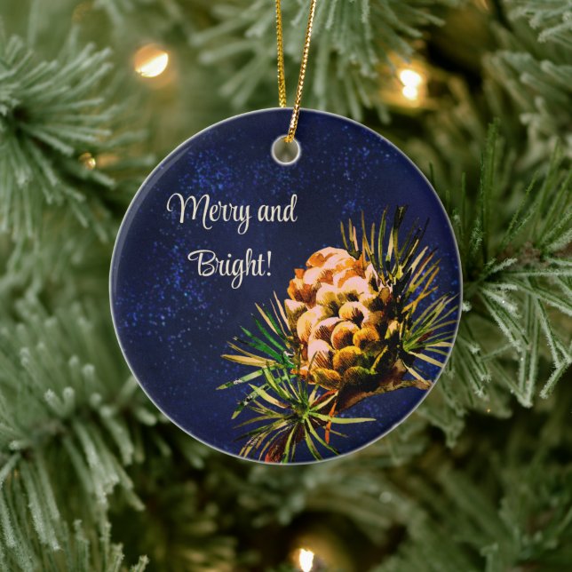 Adorno De Cerámica Cono de arco rústico (Árbol)