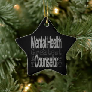 Adorno De Cerámica Consejero de Salud Mental Extraordinario