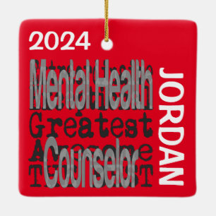 Adorno De Cerámica Consejero de Salud Mental PERSONALIZADO Extraordin