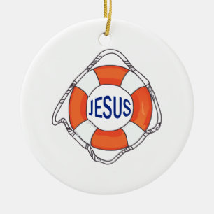 ADORNO DE CERÁMICA CONSERVANTE DE VIDA JESÚS