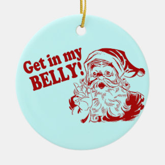 Adorno De Cerámica Consiga en mi Belly - Santa